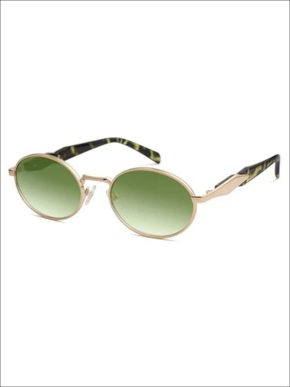 Retro Oval Sunglasses UV400 Protection Full Shield Unisex